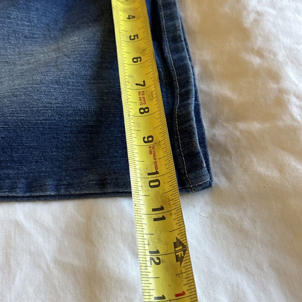 L.E.I. Sophia  Jeans womens jr Size 15 Short  Flare Blue Stretch - Picture 5 of 14